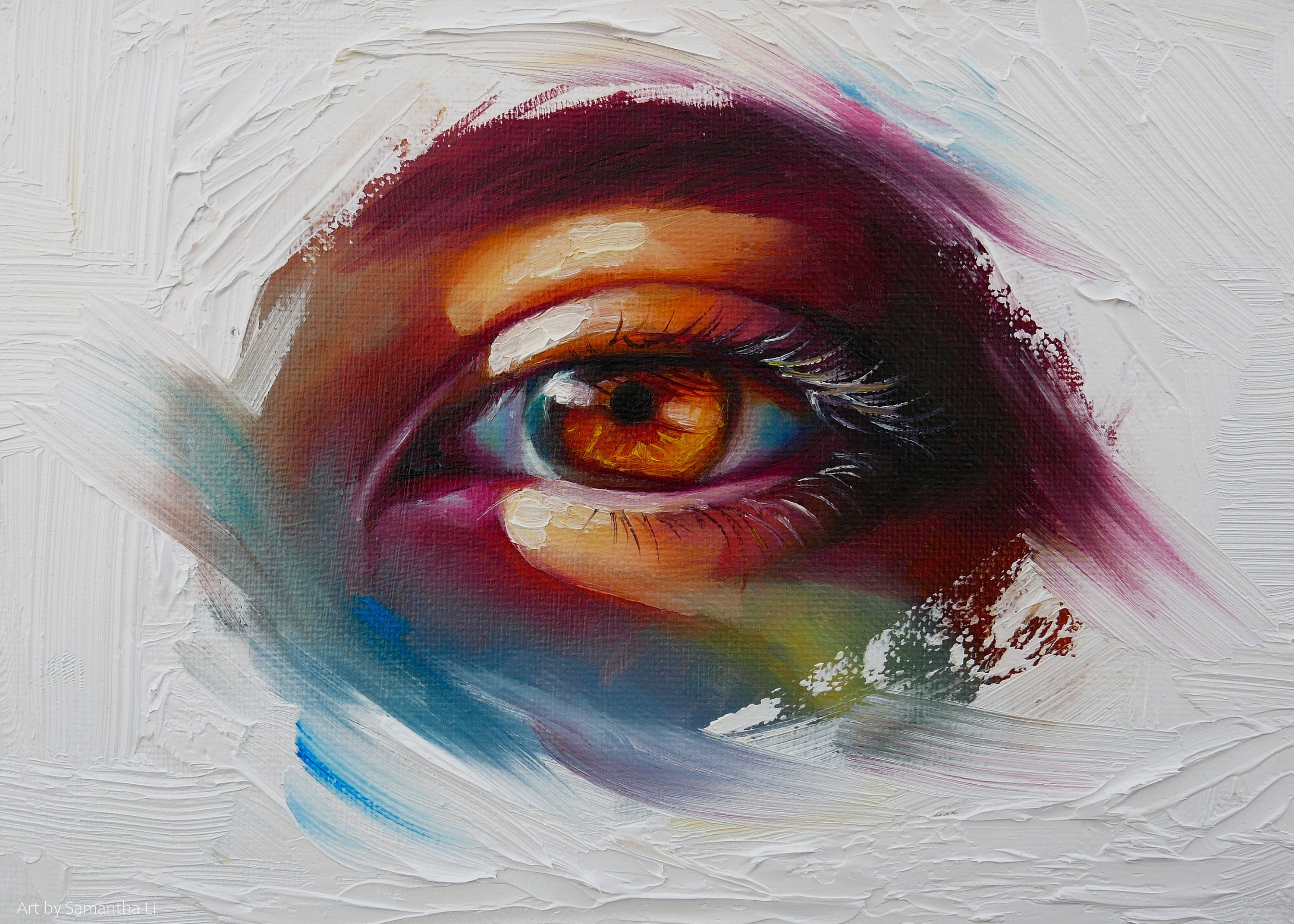 Memories original oil painting of an eye surrealism Etsy