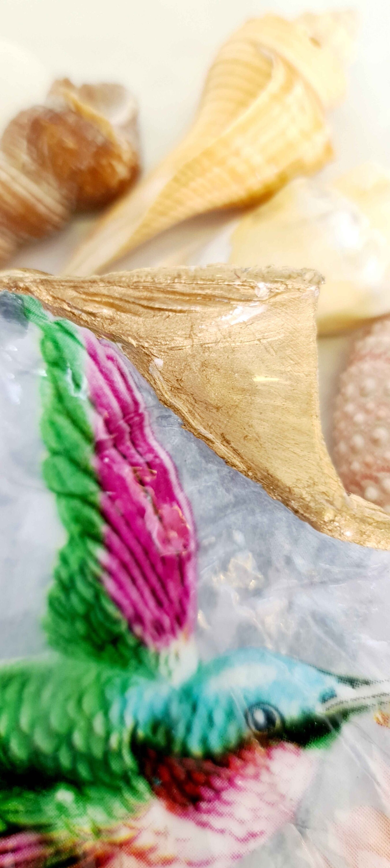 Hummingbird Trinket Dish Resin Shell Gift Hummingbird Dish | Etsy