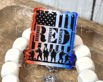 RED Remember Everyone Deployed Badge Reel: Military Support