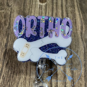 Ortho badge reel, orthopedic badge reel, ortho tech badge reel, ortho scrub badge reel