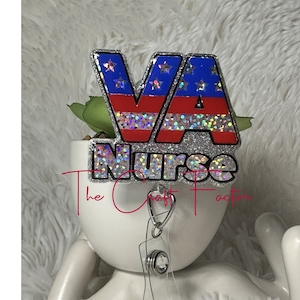 Acrylic Badge Reel Blank VA Nurse | Woods 2 Water Appare