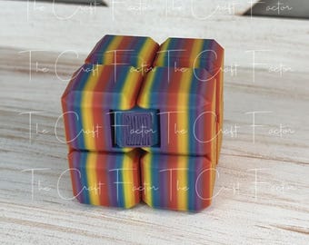 3D printed fidget, infinity cube puzzle