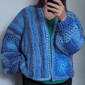 Sun and Waves Cardigan Crochet Pattern