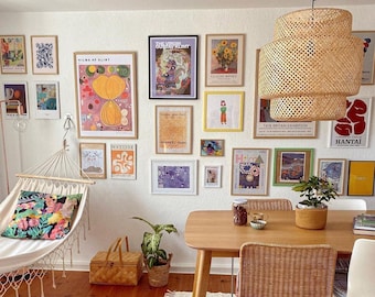 Eclectic Gallery Wall Art Set: 16 Digital Prints (Digital Download)