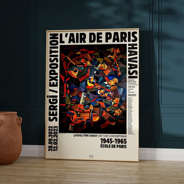 Hulusi Mercan - Le Concert - L'Air de Paris - Paris Havası / Art Turc Contemporain - Turkish Painter - Cubism - Ecole de Paris - Exhibition