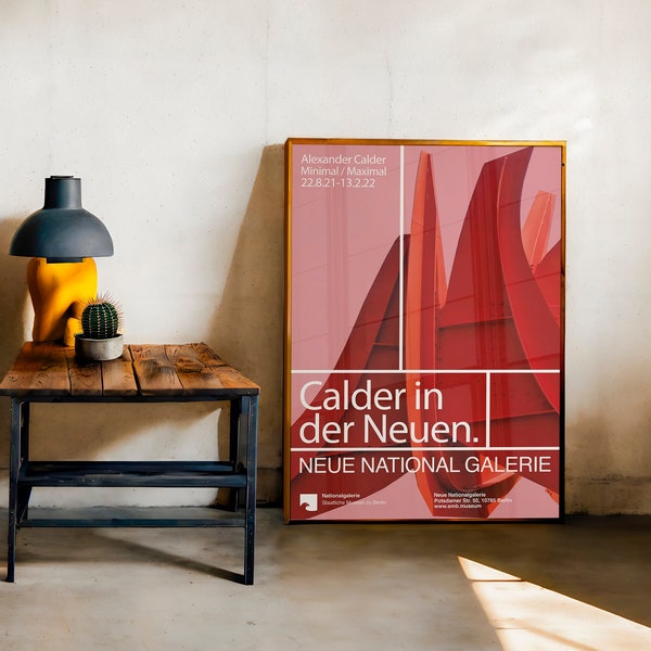 Alexander Calder - Calder in der Neuen - Neue Nationalgalerie Berlin / Rarest Poster - Exhibition Poster - Affiche