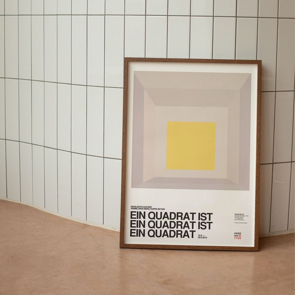 Ein Quadrat Ist - Museum Rittet - A Square is a Square - Remastered Poster / Sammlung Marli Hoppe Ritter - Josef A.