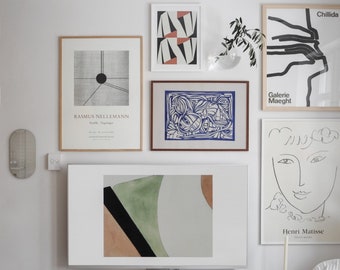 Scandinavian Home Set - Set of 6 - Danish Art / Spanish Art / Nordic Home - Nellemann - Matisse - Chillida