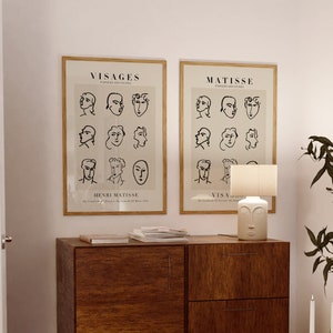Matisse Faces-poster: Visages French Modern Art Print (digitale download)