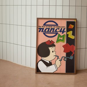 Ernie Bushmiller Nancy - Afiche de cómic - Afiche de cómic estadounidense - Arte contemporáneo - Nancy