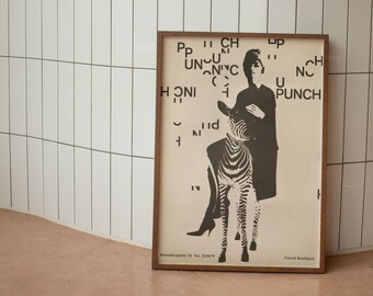 Swiss Zebra Poster - Paul Mitzkat - Punch Boutique (Digital Download)