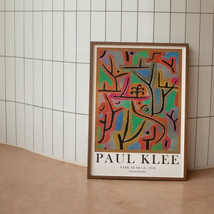 Paul Klee - Exhibition Poster - Klee Art - Remastered Poster - Park Near Lu - 1938 - Digital Print