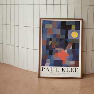 Paul Klee - Exhibition Poster - Klee Art - Remastered Poster - Fire in Full Moon - 1933 - Digital Print