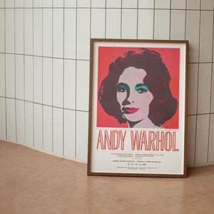 Andy Warhol Liz Elizabeth Taylor LIZ Exposition Tate Gallery Pop Art Affiche originale de 1989 / Qualité musée image 1