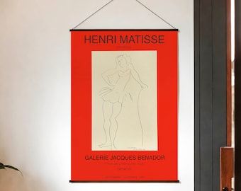 Lithographie Henri Matisse Dancer / Galerie Benador - Dessins / Jacques Benador Paris - Affiche d'exposition - Benador