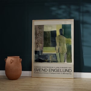 Svend Engelund - Woman on Back / Danish Art - Remake Poster