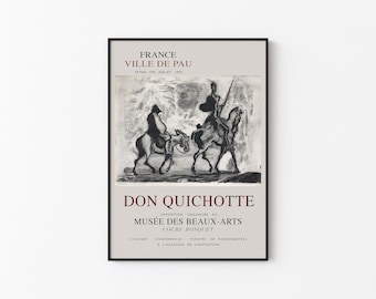 オノレ・ドーミエ「ドン・キホーテとサンチョ・パンサ」1868年複製