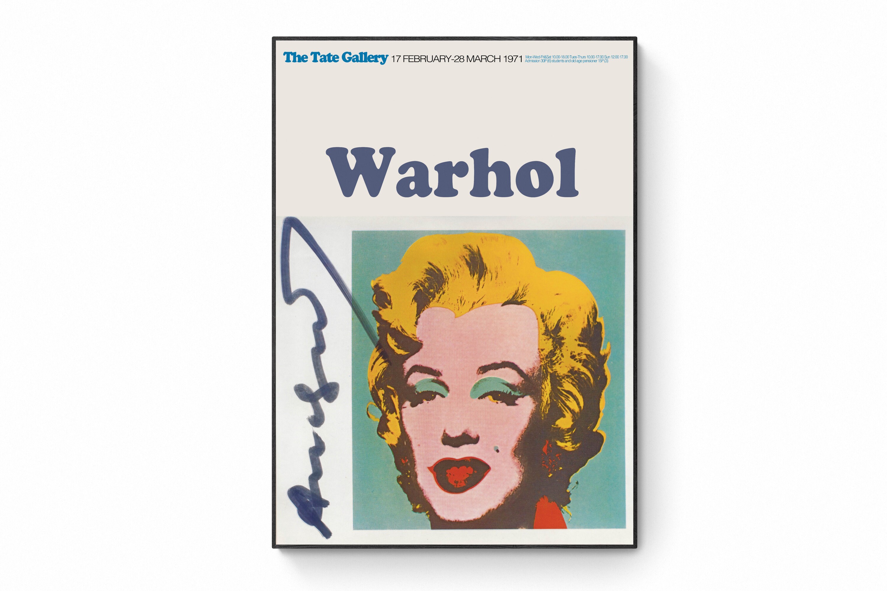ウォーホル：Blue Marilyn ポスター(Blue Marilyn)：ポスター