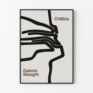 Eduardo Chillida - Galerie Maeght Exhibition Poster - Chillida - Wall Art - Home Gallery