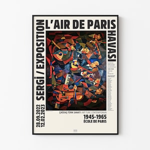 Hulusi Mercan - ル・コンサート - レール・ド・パリ - パリ・ハヴァス / Art Turc Contemporain - トルコの画家 - キュビズム - エコール・ド・パリ - 展覧会