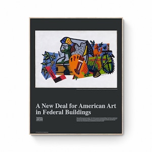 Stuart Davis &#39;New Deal&#39; WPA Art Poster (Digital Download)