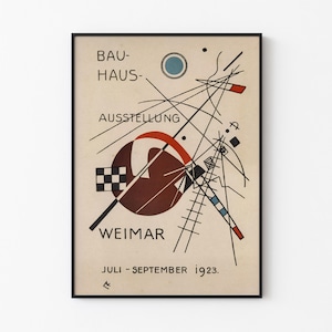 Kandinsky Bauhaus Weimar Exhibition Poster: Geometric Art Print (Digital Download)