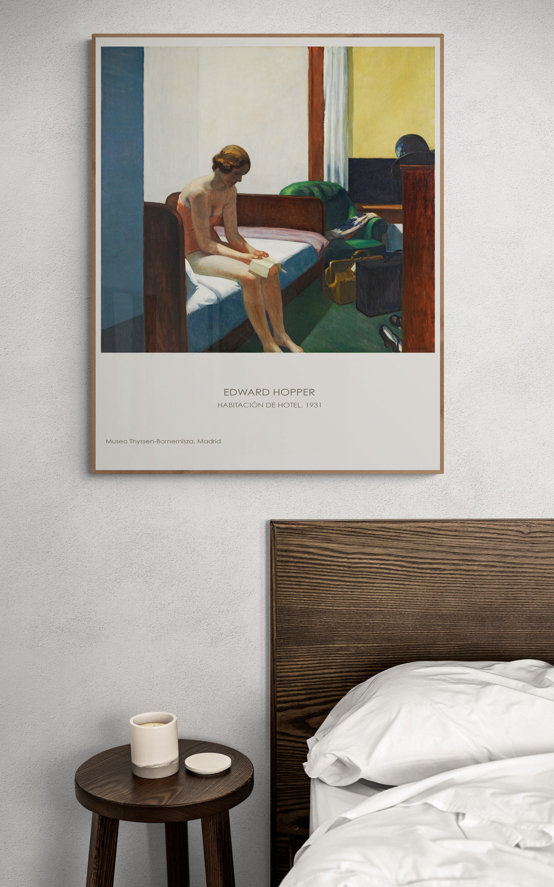 Edward Hopper Hotel Room Print: Museo Nacional Thyssen