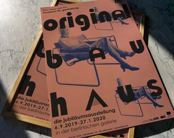 Original Bauhaus - Seltenste Auswahl / Marcel Breuer / Bauhaus - Archiv, Museum für Gestaltung, Berlin - Wassily Stuhl Poster