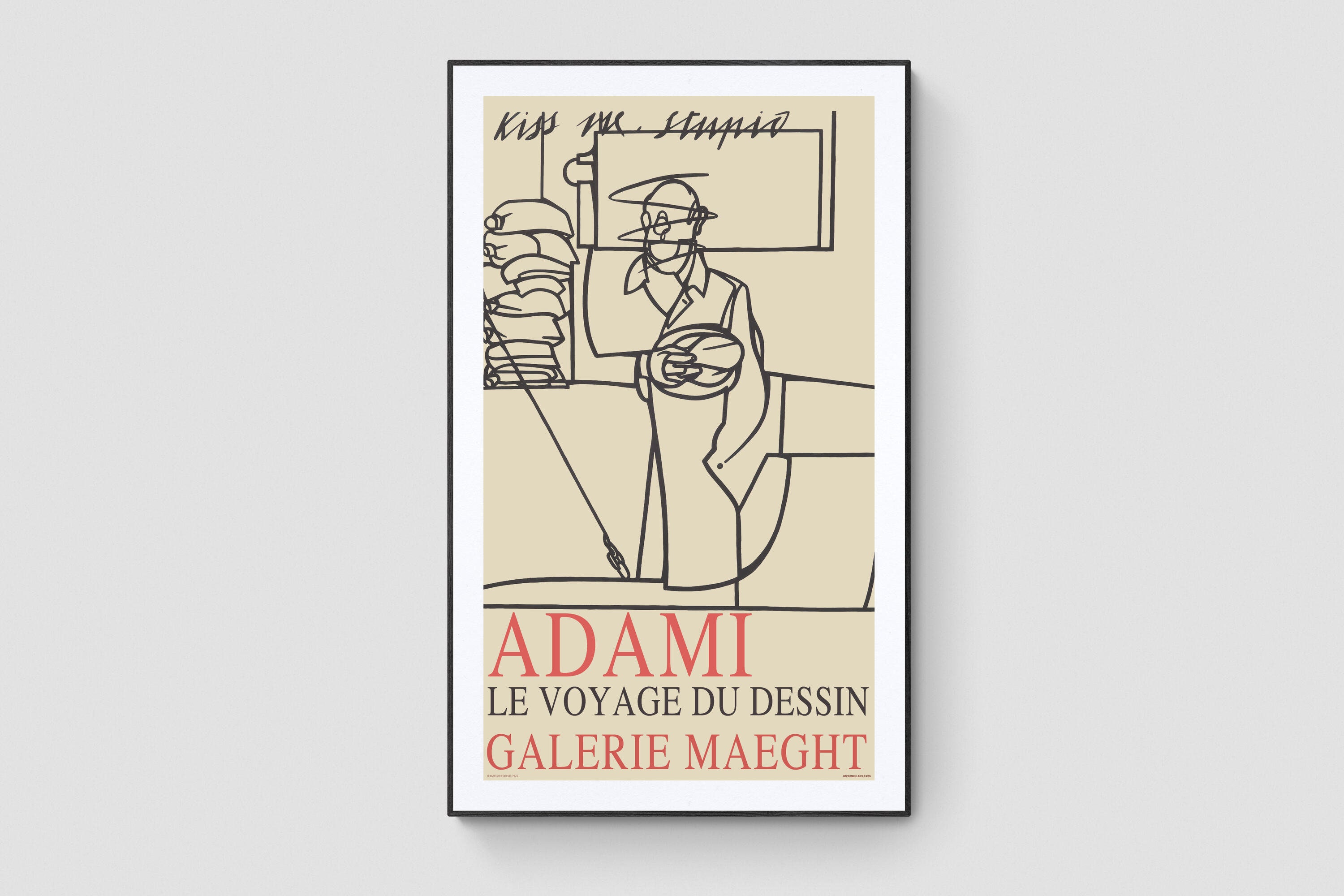 アート・デザイン・音楽 Valerio Adami : le voyage du dessin Amazon.co.jp: ポスター ヴァレリオ・アダミ Le Voyage Du