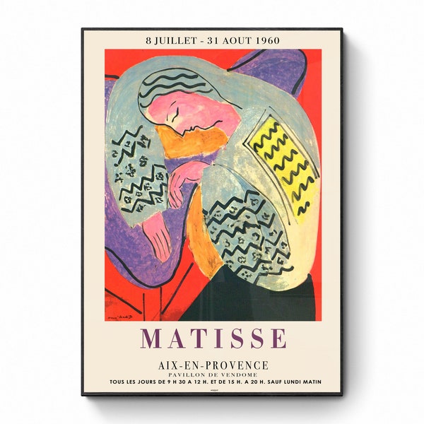 Henri Matisse - Exposition The Dream Paris - Aix en Provence, France Affiche publicitaire Tapis / Mourlot