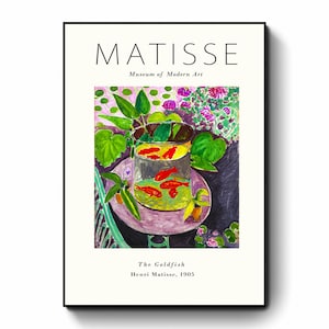 Henri Matisse - Goldfish - Digital Print - Oil Painting Remastered - Exhibition Remake Poster