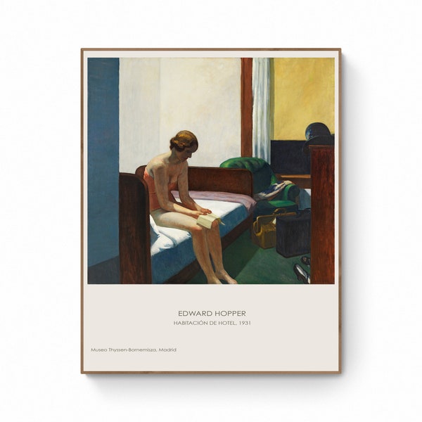 Edward Hopper - Chambre d'hôtel / Museo Nacional Thyssen-Bornemisza - Madrid - Hopper 1913 / Habitacion de Hotel