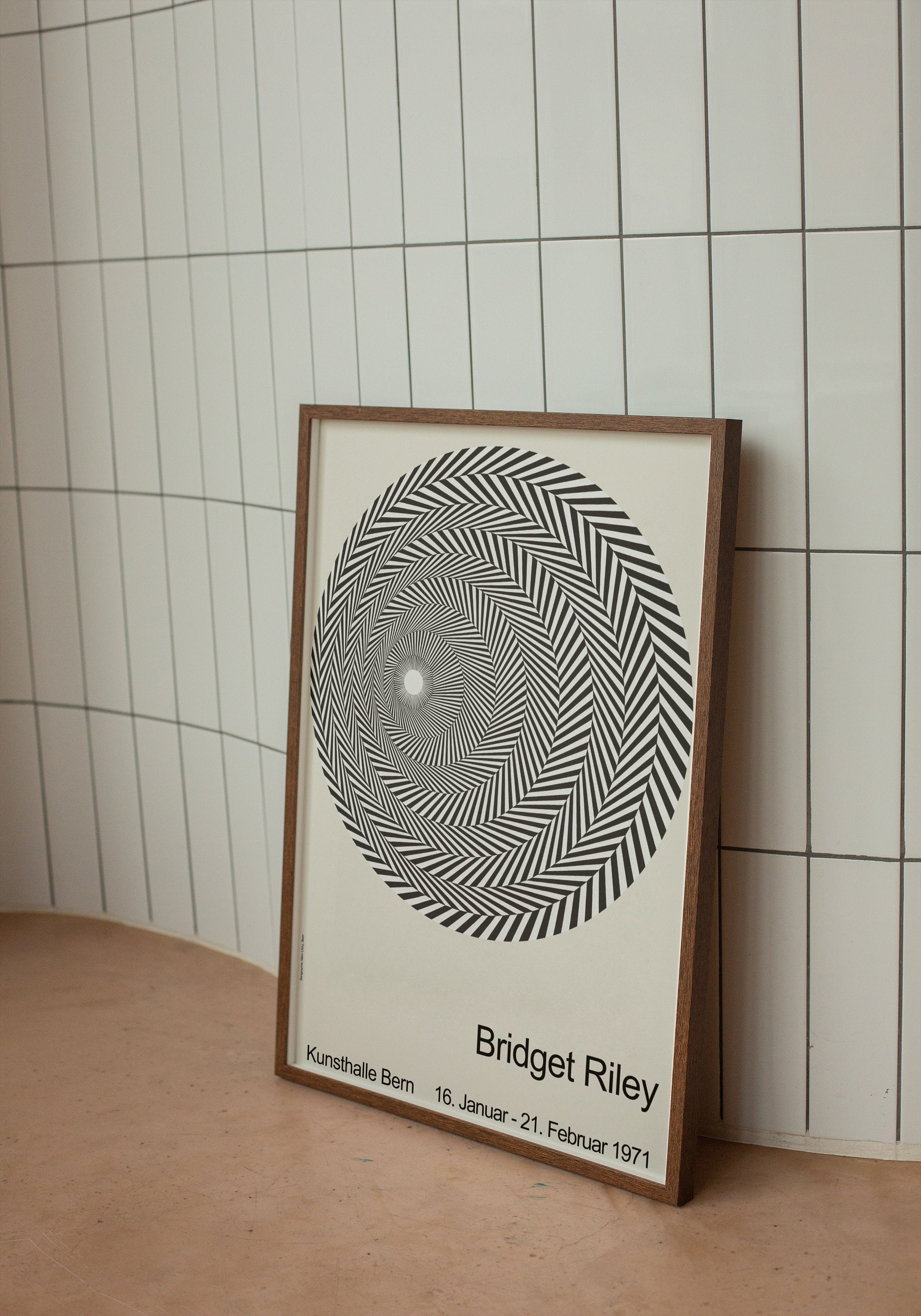 Bridget Riley ポスター Bridget Riley Original Exhibition Poster -Intervals 7, 2020