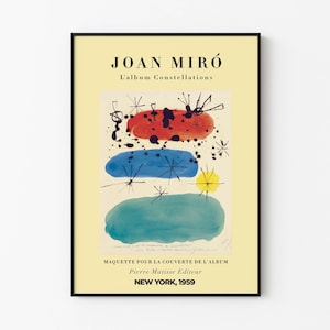 Joan Miro - Abstract Art Printable | Decor Instant Download | Neutral Wall Decor | Pierre Matisse Collection