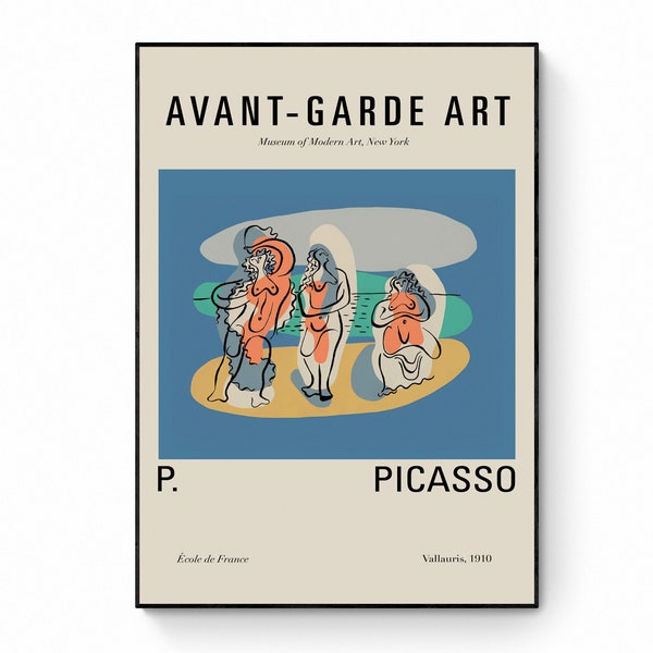 Pablo Picasso - Avantgarde Inspired Poster - Trois femmes au bord d'une plage (1924) - Avant Garde / Museum Print