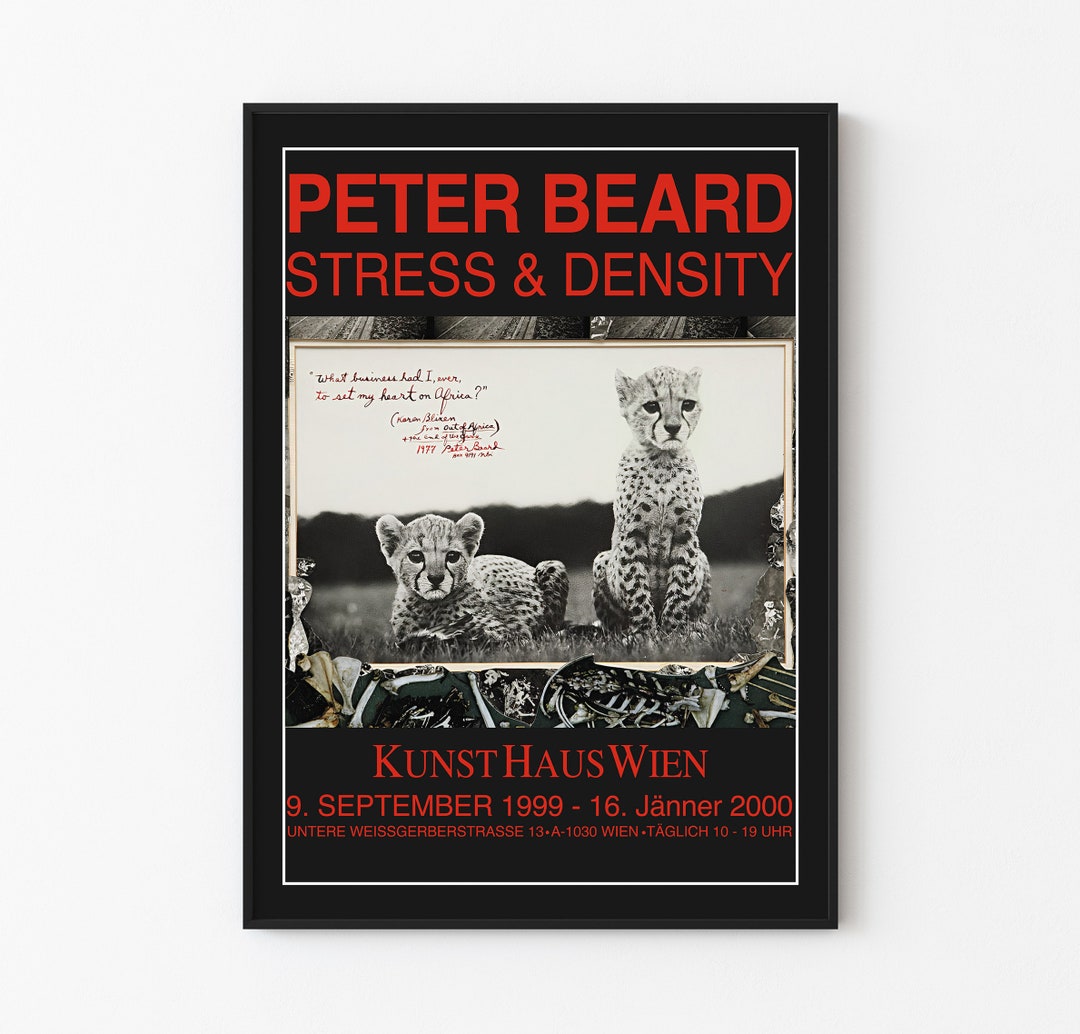 Peter Beard 'stress & Density' Exhibition Poster - Photojournalism