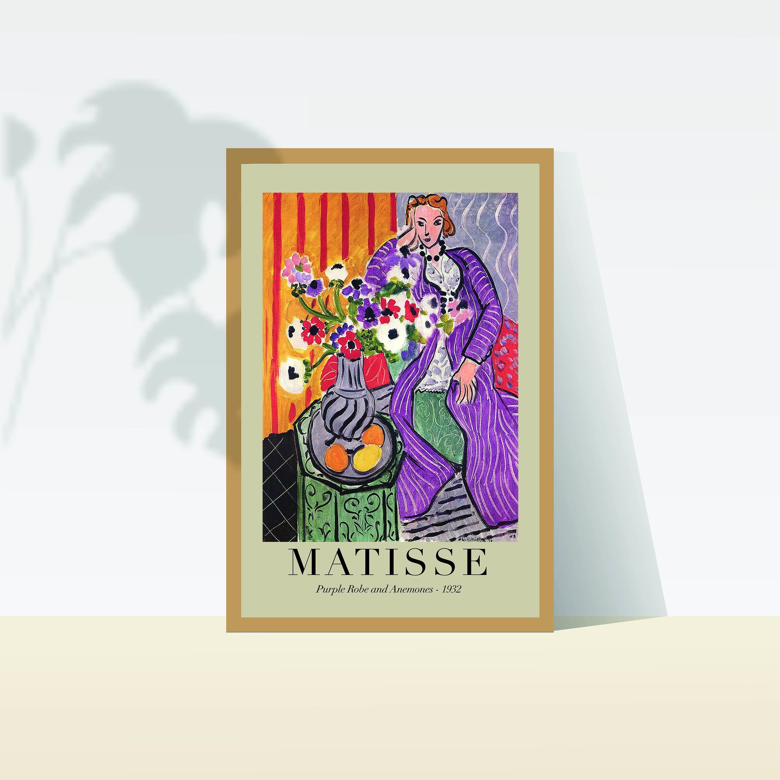 Matisse Purple Robe and Anemones Robe Violette Et Anémones Etsy