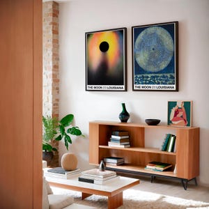 Colección Luna - Doble conjunto de obras de arte lunares - Rotraut - Ernst / Max Ernst y Rotraut Klein-Moquay / Póster de la exposición