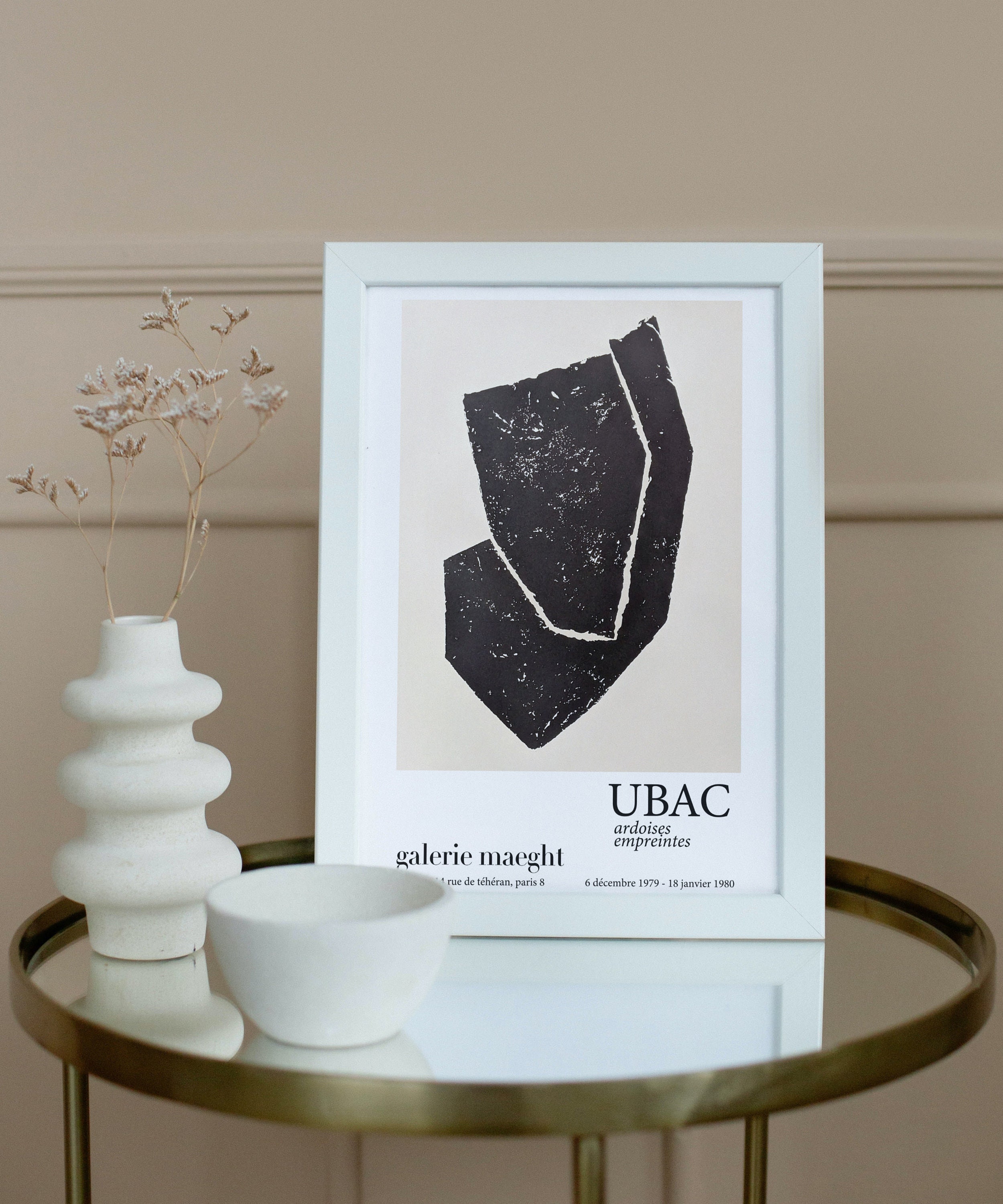 Raoul Ubac -exhibition Poster - Ardoises Empreintes