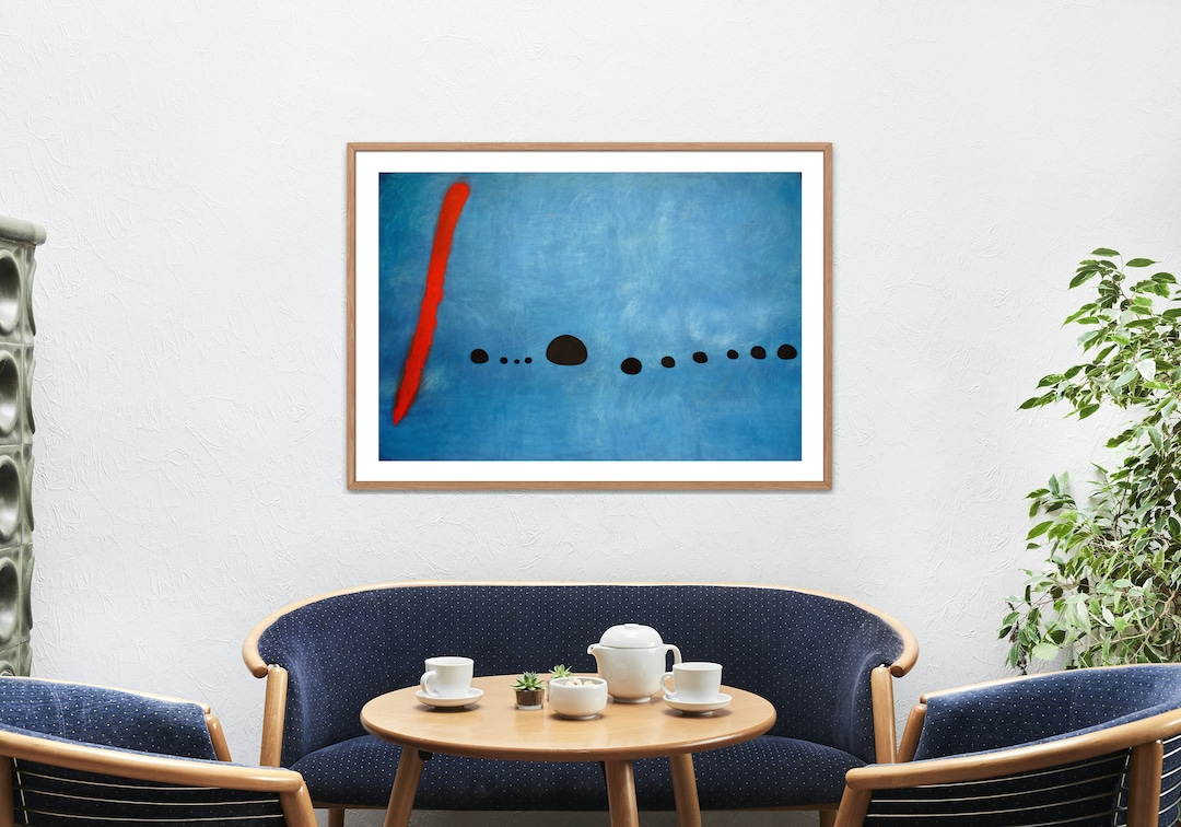 Joan Miro Blu II ジョアン ミロ コンポジションⅡ 額縁 ジョアン・ミロ ブルー II - ブルー 2 / 近代美術館展ポスター