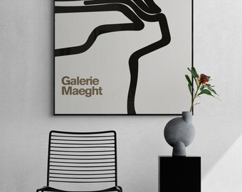 Eduardo Chillida - Galerie Maeght 展覧会ポスター - Chillida