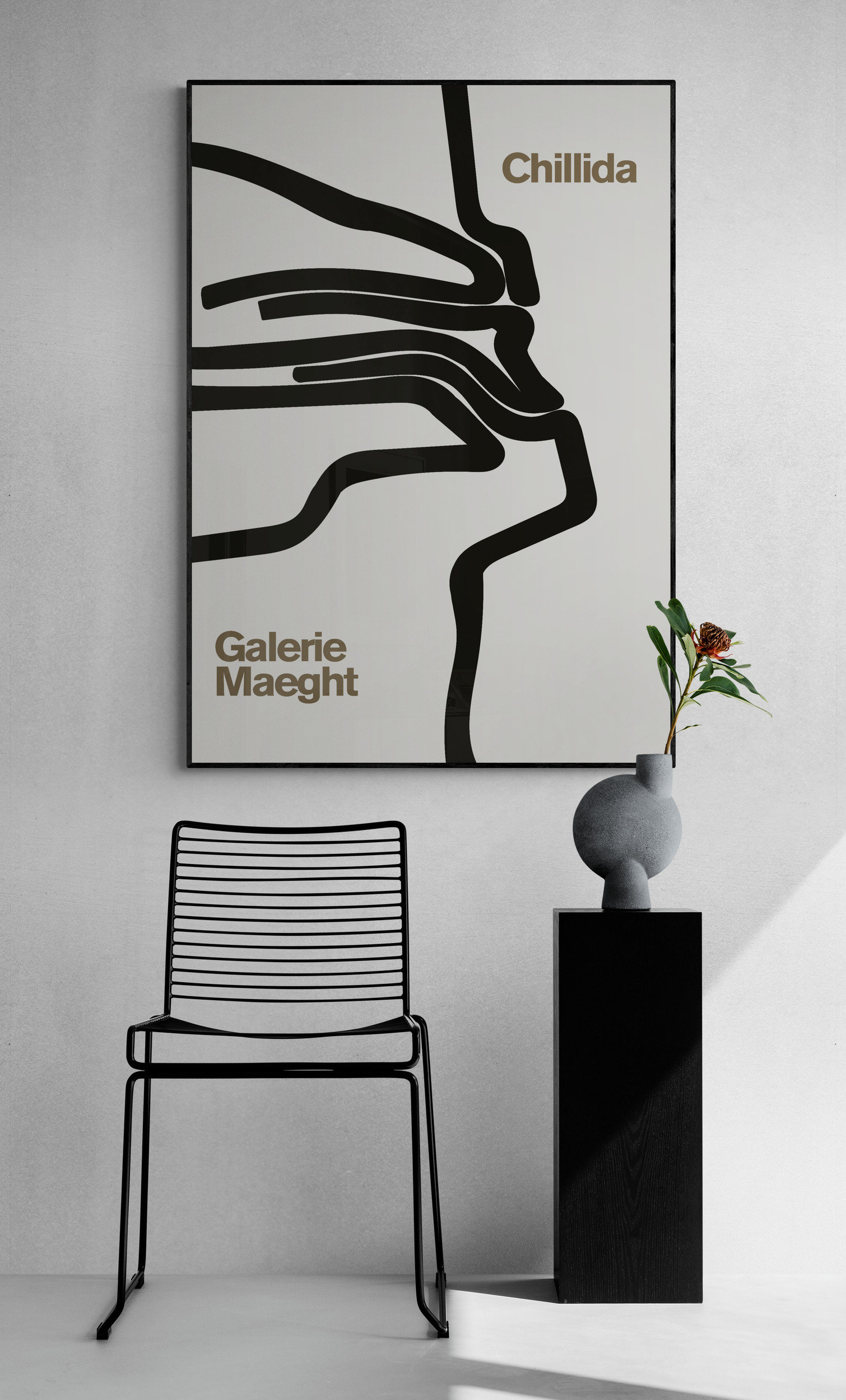 Eduardo Chillida - Galerie Maeght Exhibition Poster