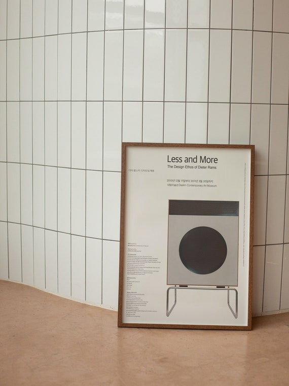 Dieter Rams Braun L2 Speaker Poster: 'less and More' Design Ethos