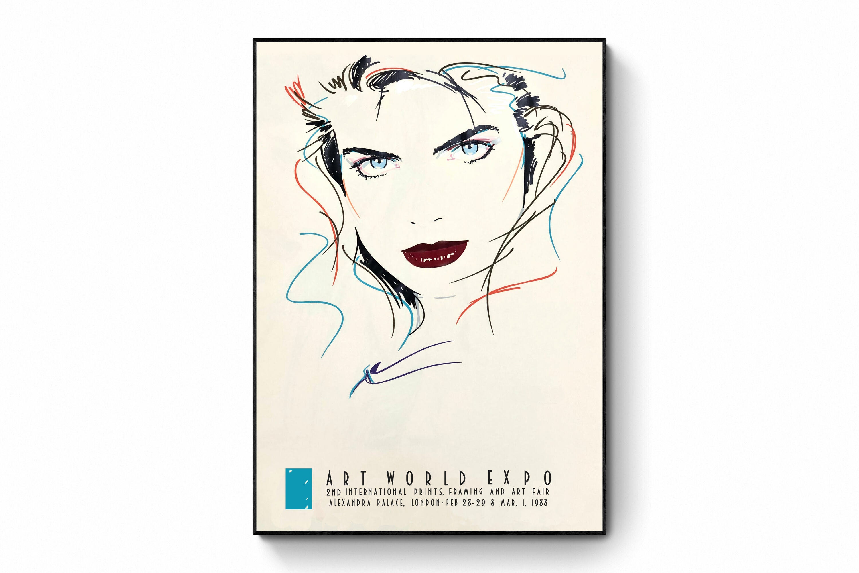 Dennis Mukai - Female Portrait Poster / Art World Expo
