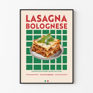 Lasagne alla bolognese - Poster Lasagne - Italiano / Serie Gastronomia / Cucina italiana