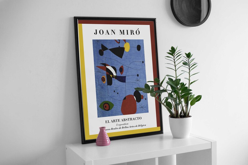 Joan Miro Abstract Art Printable Decor Neutral Wall | Etsy
