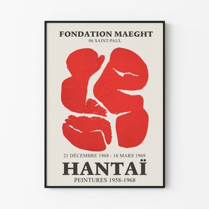 Simon Hantai Lithograph Art Print, Galerie Maeght Exhibition (Digital Download)