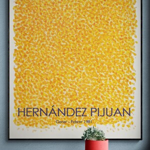 Pijuan / Yellow Dots Vintage Poster Puntos Amarillos Hernandez Pijuan / Spanish Poster image 4