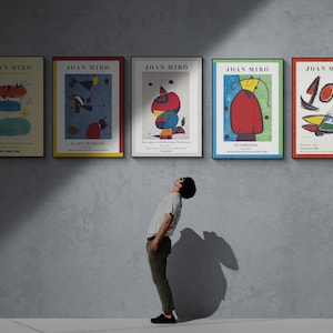 Joan Miro Abstract Gallery - Set of 5 - Miro Art Printable | Decor | BUY 5 PAY 2 | Poster Abstract | Printable 5 Poster