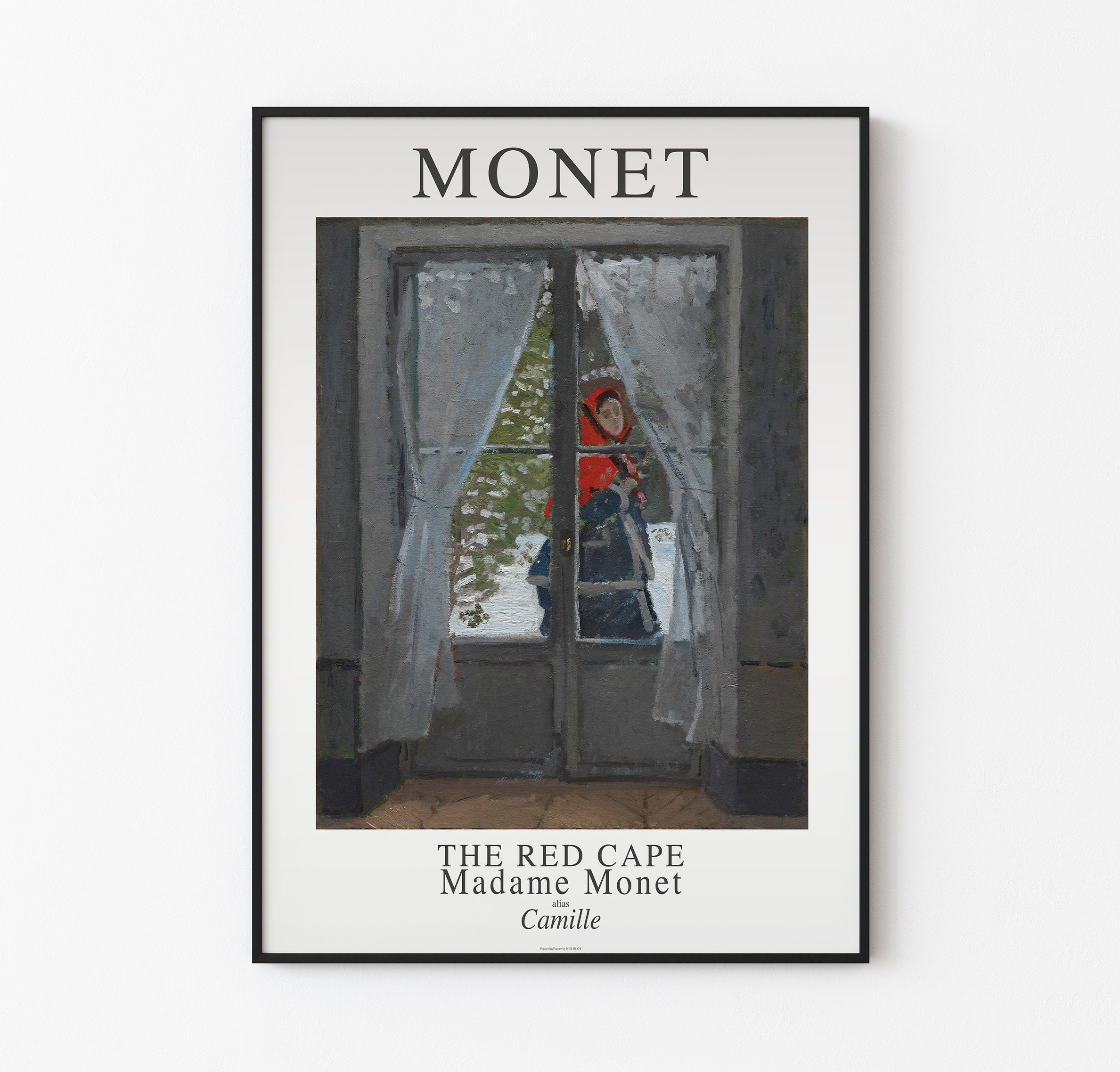 クロード・モネ、「The Red Hod-Madame Monet」、厳選 Amazon.co.jp: 21 ウォールアート 赤い睡蓮 クロード・モネ 印象派 花